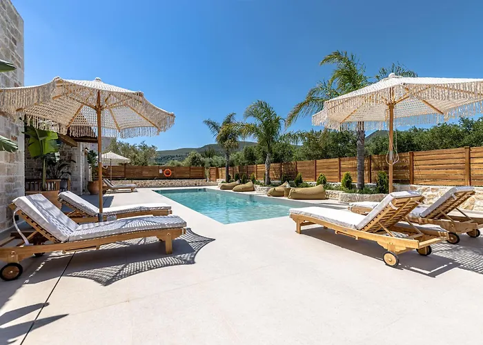 Villa White Stone Orion - Poolside Escape Close To Laganas *